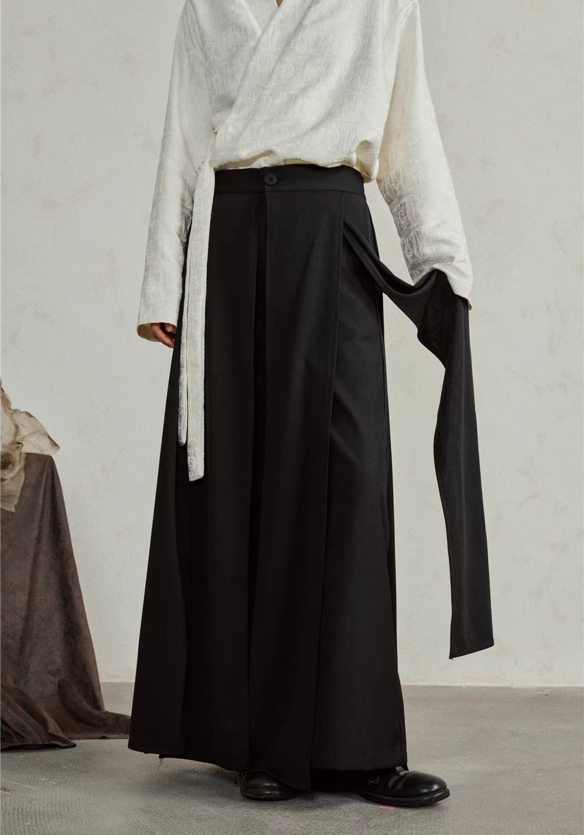 Pantalon kimono noir | Hōbi