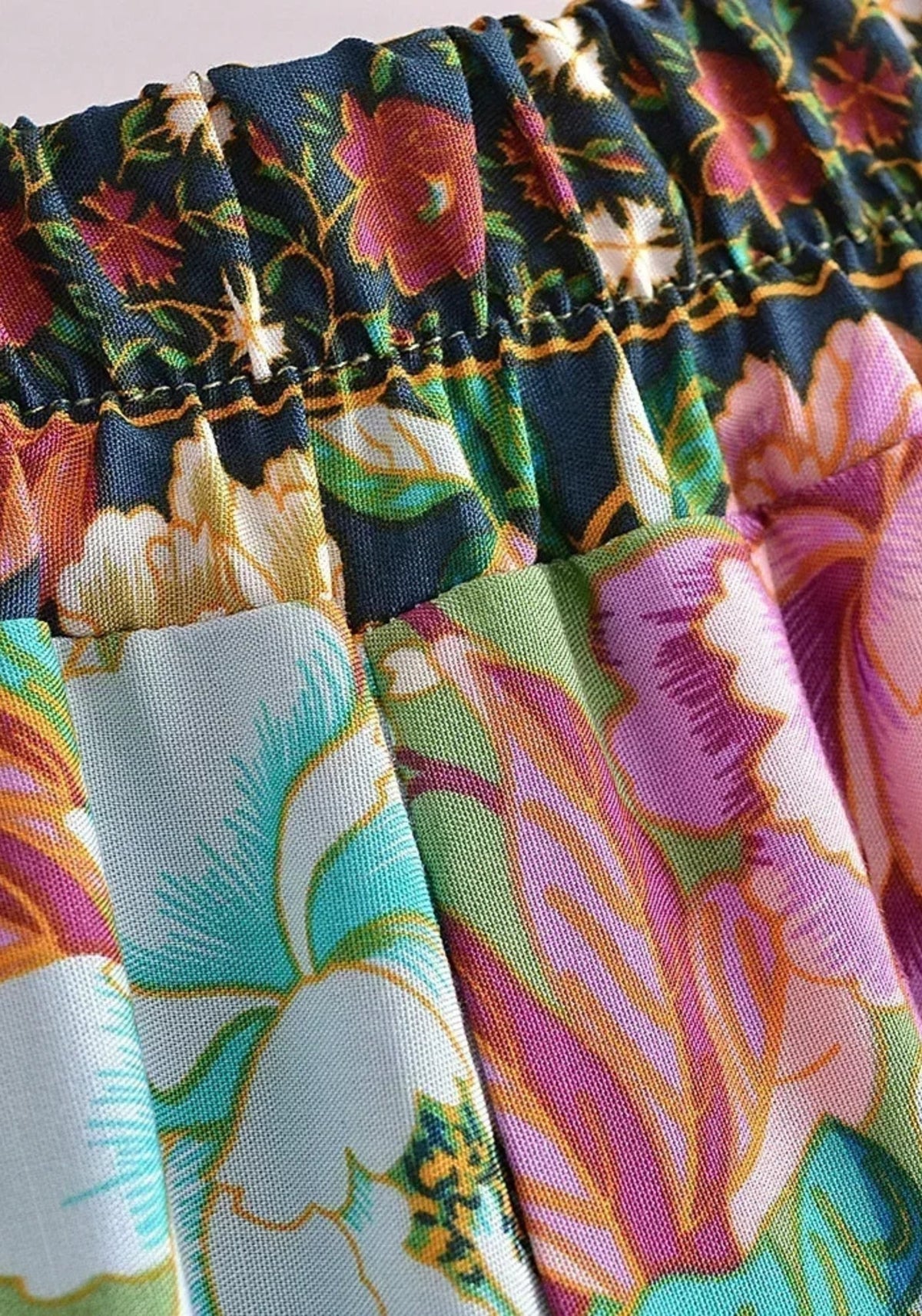 Pantalon large fleuri | Midoriha