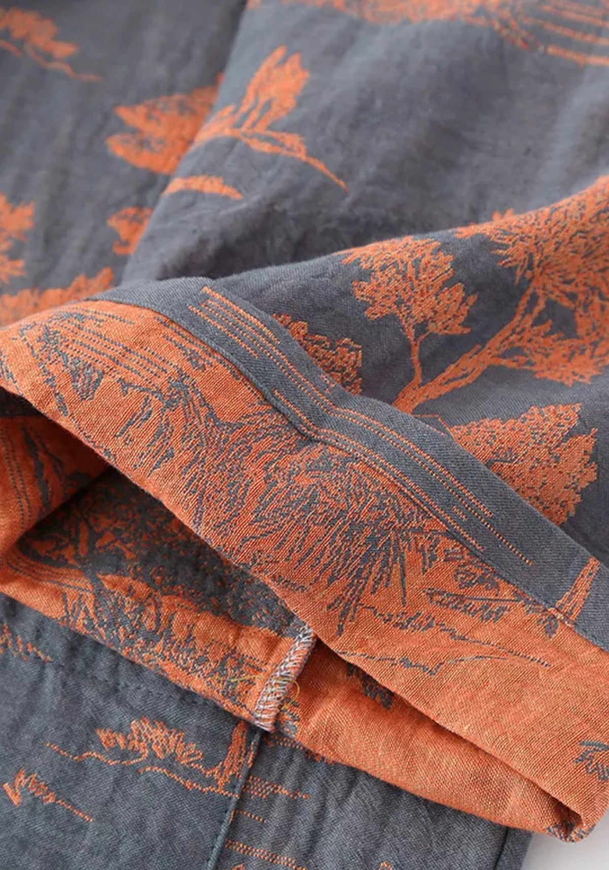 Peignoir kimono homme bleu | Edo