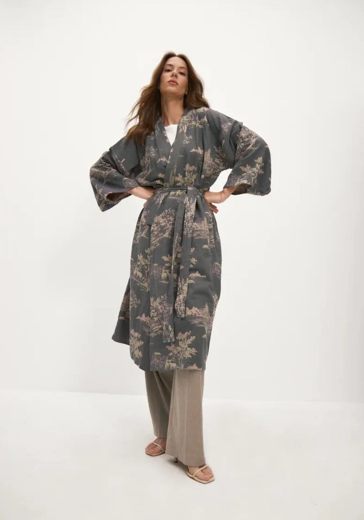 Peignoir kimono femme | Brume