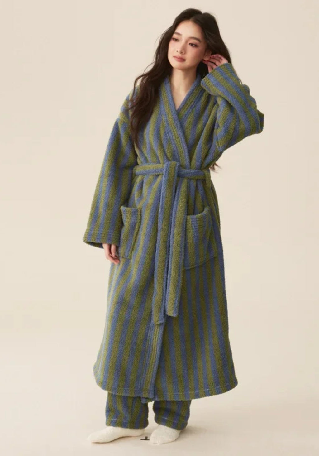 Peignoir kimono polaire femme | Komori
