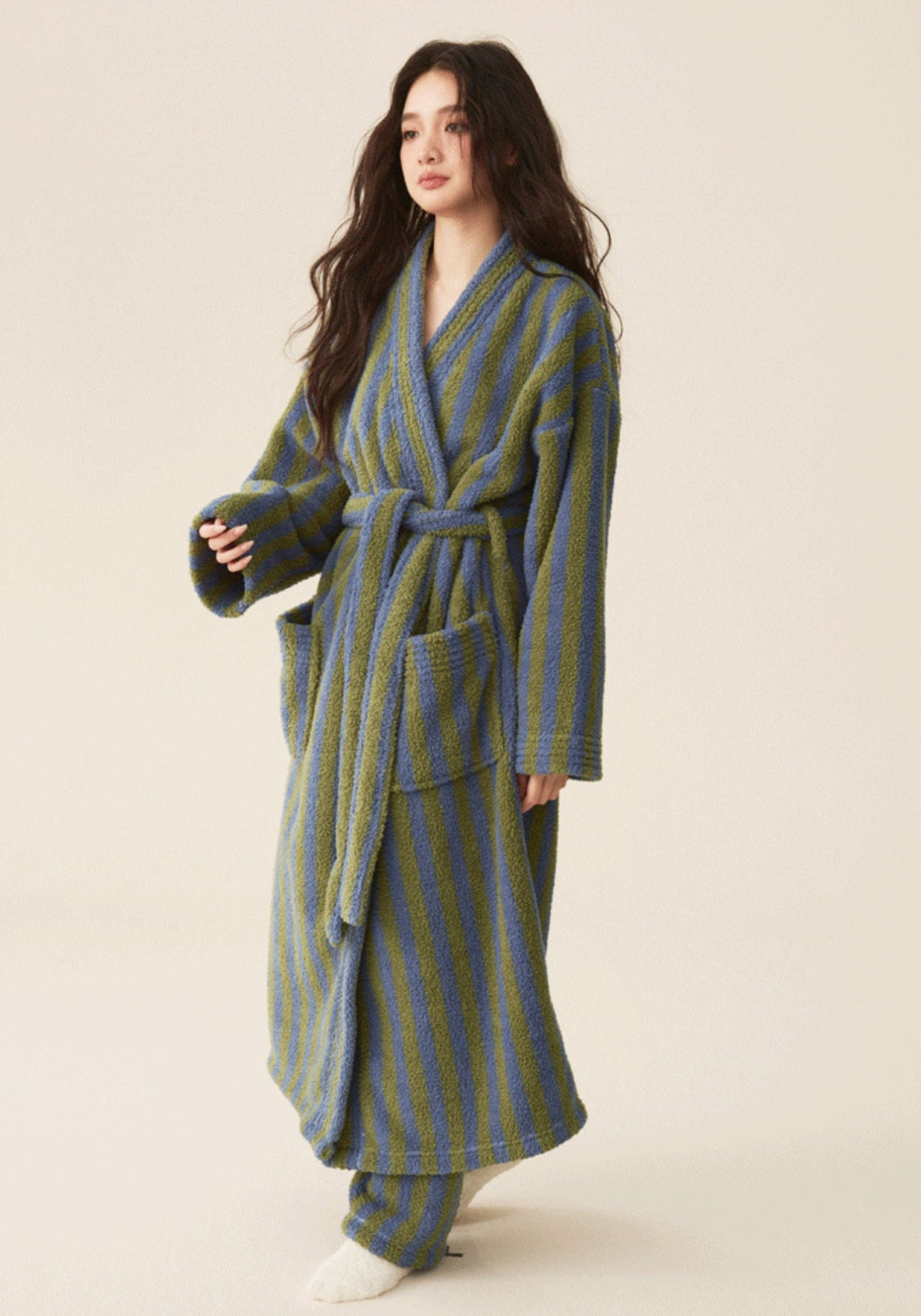 Peignoir kimono polaire femme | Komori