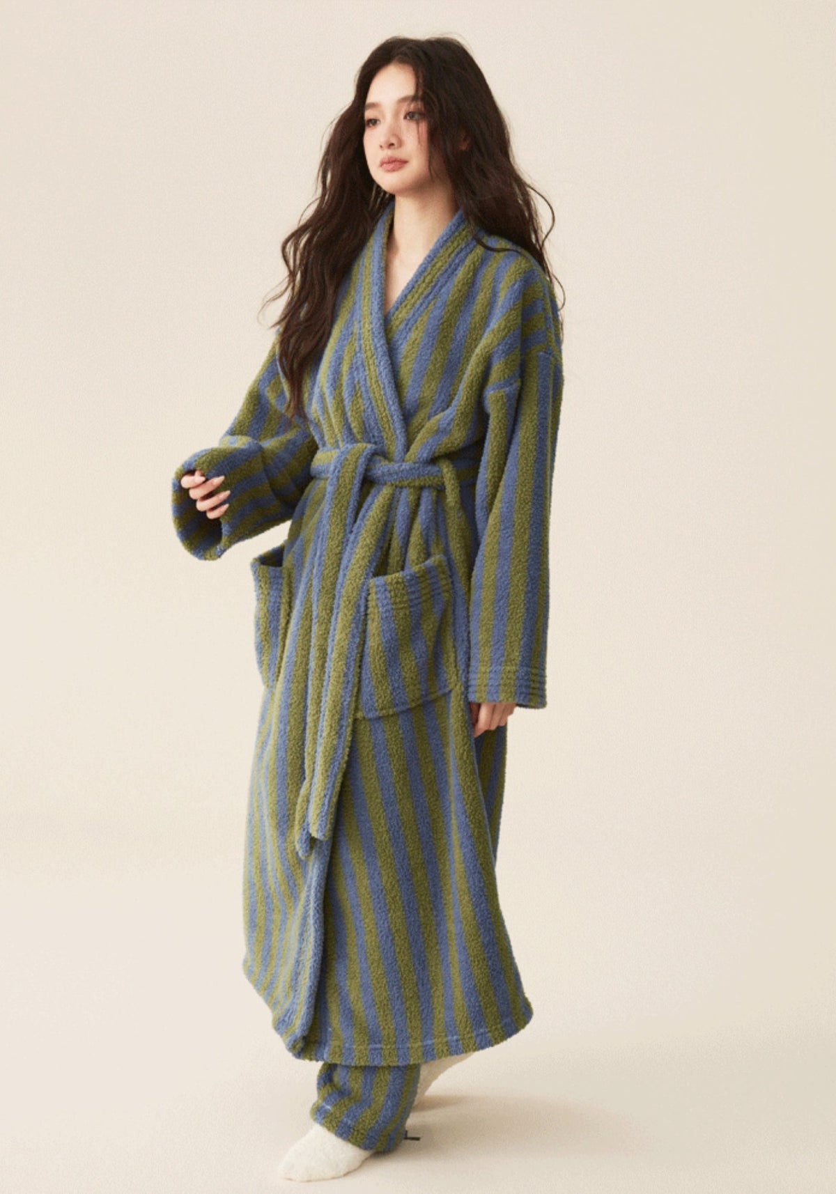 Peignoir kimono polaire femme | Komori