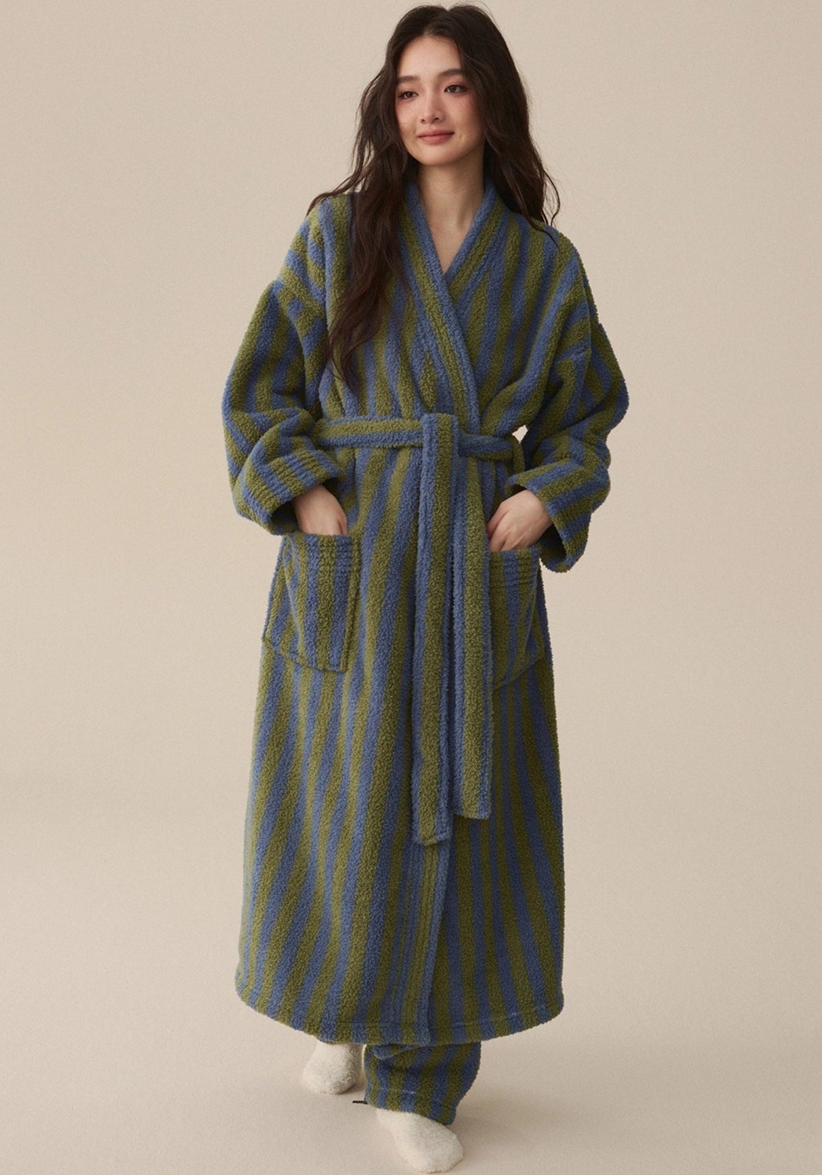 Peignoir kimono polaire femme | Komori