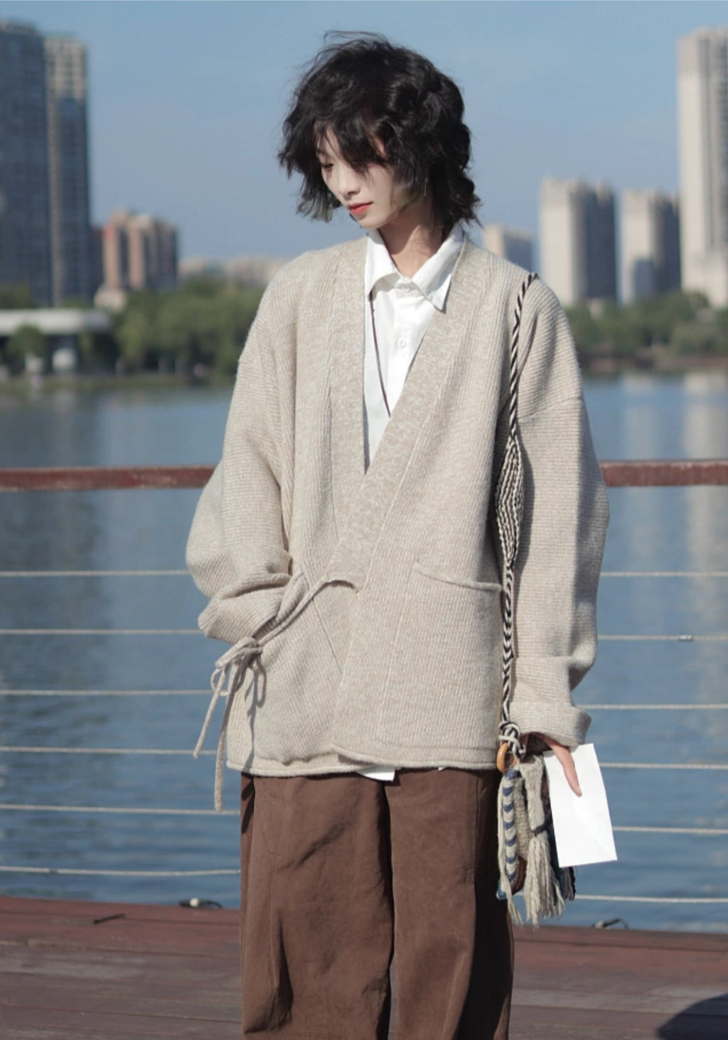 Pull kimono en laine | Cache-Cœur