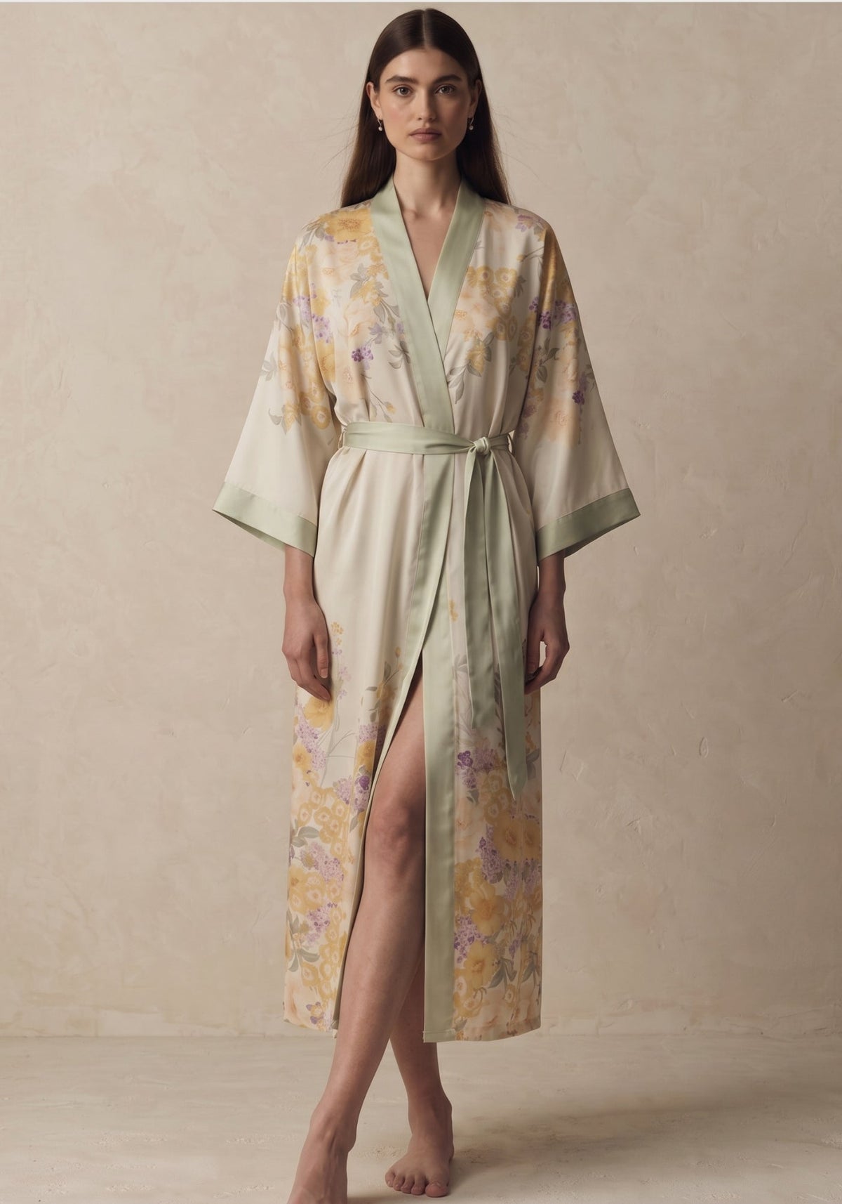 Robe kimono longue femme | Mimosa