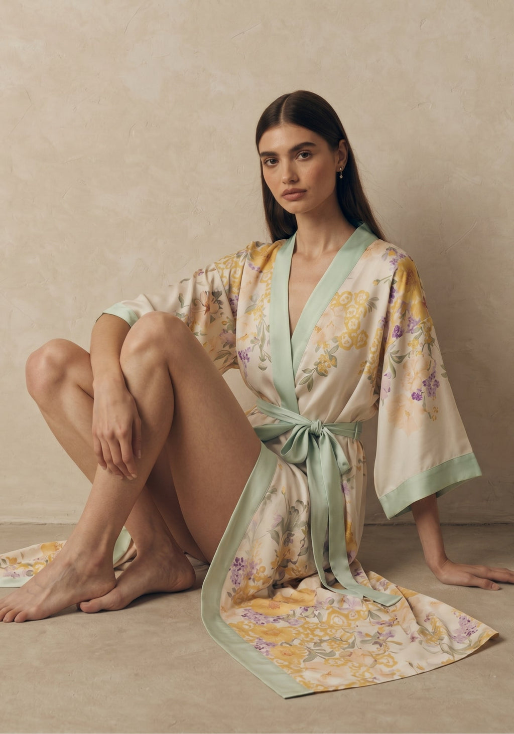 Robe kimono longue femme | Mimosa