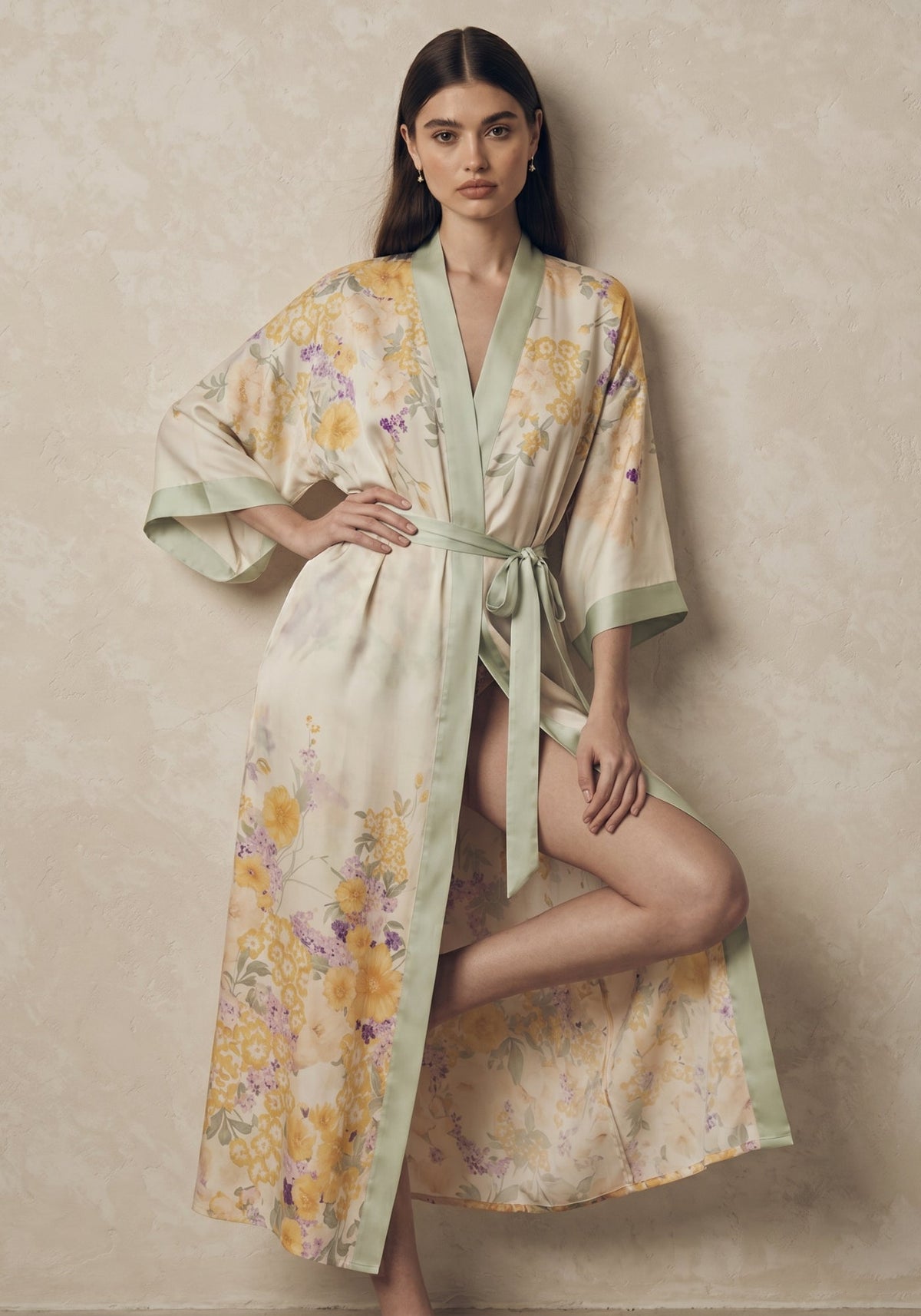 Robe kimono longue femme | Mimosa