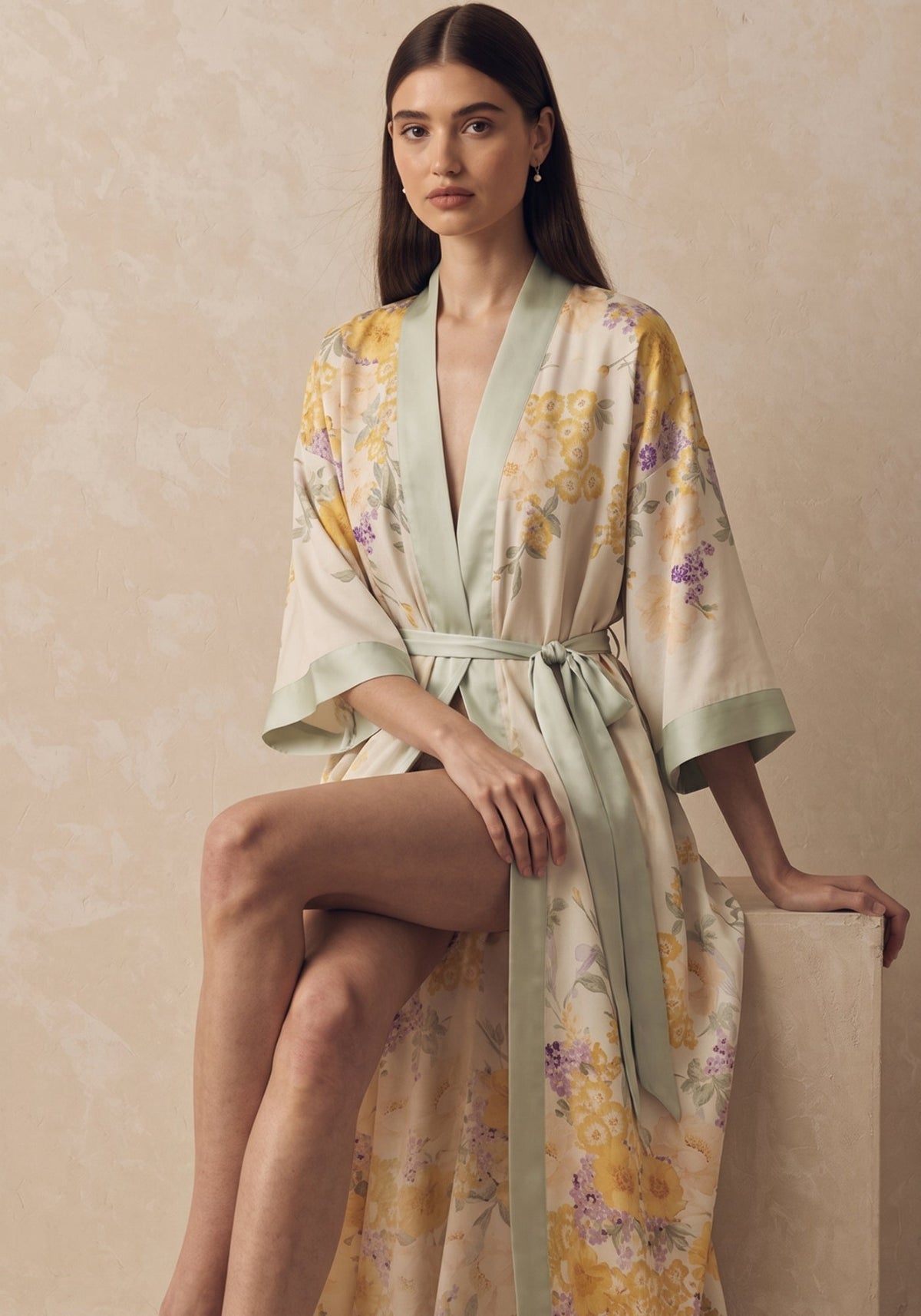 Robe kimono longue femme | Mimosa