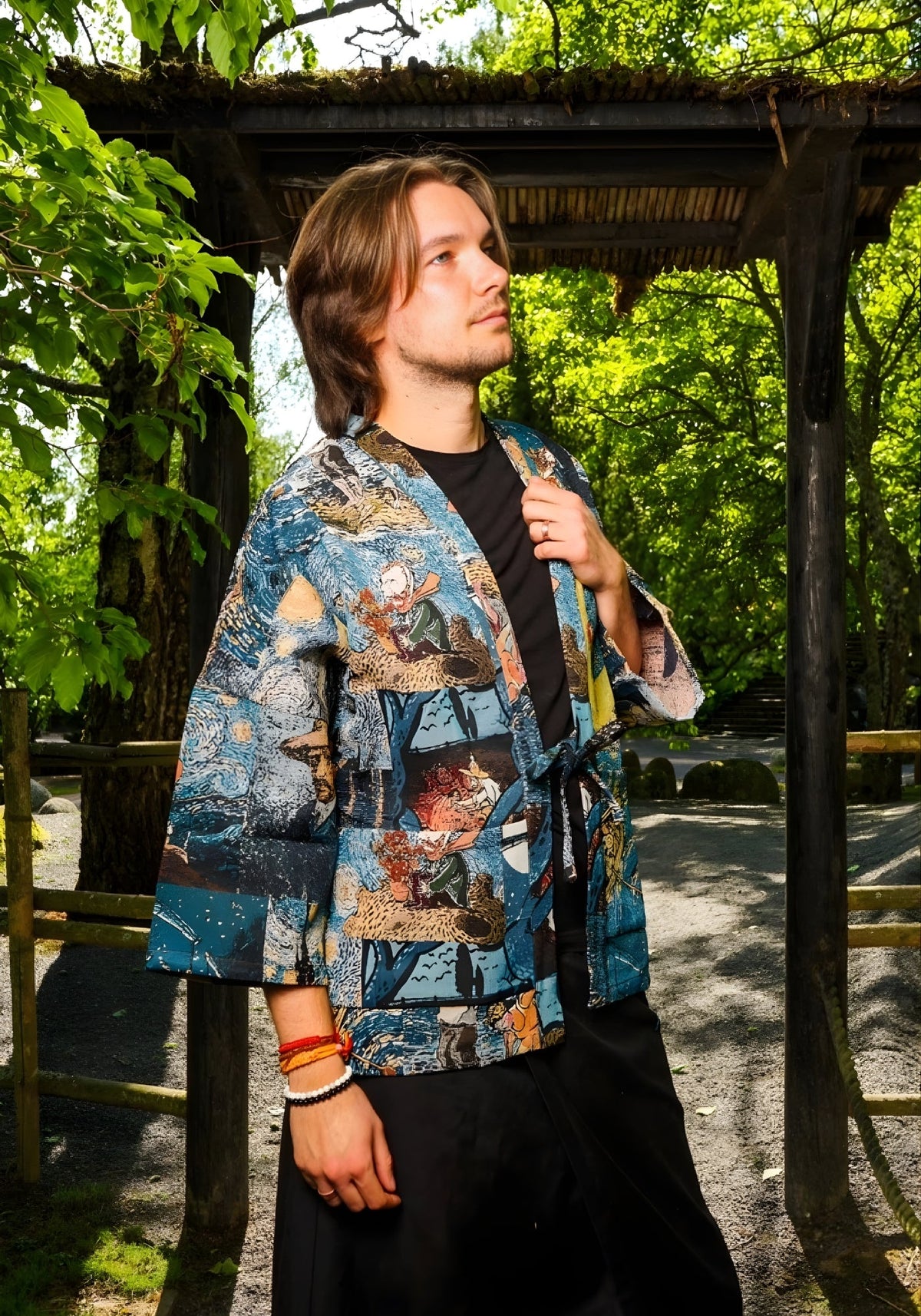 Veste kimono à motifs | Van Gogh