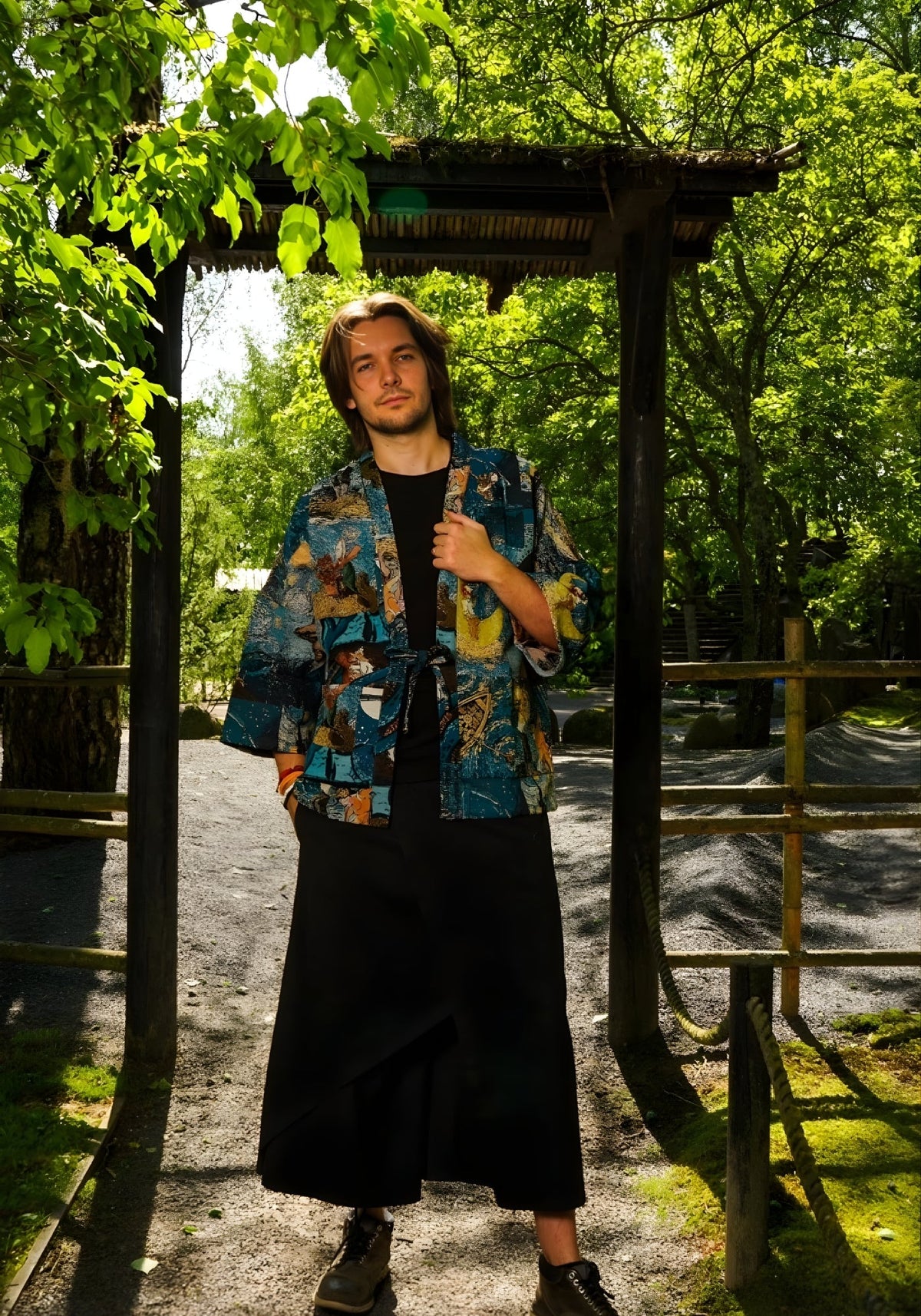 Veste kimono à motifs | Van Gogh