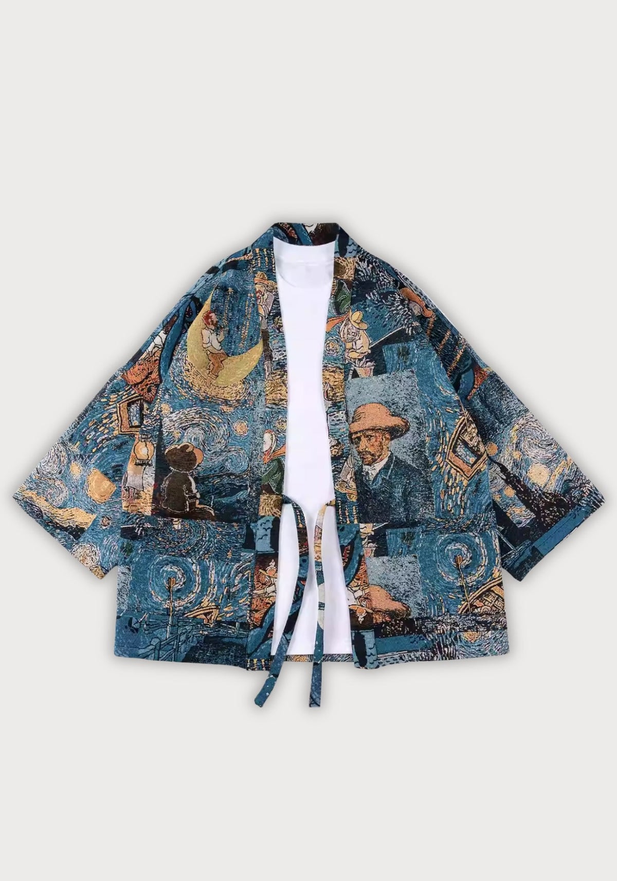 Veste kimono à motifs | Van Gogh