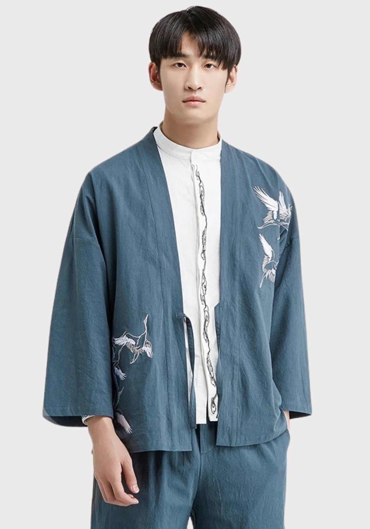 Veste kimono brodée | Avelin