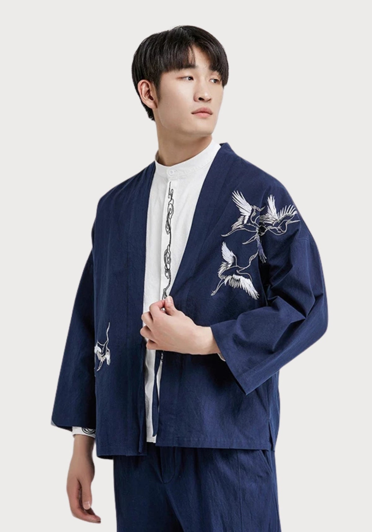 Veste kimono brodée | Avelin