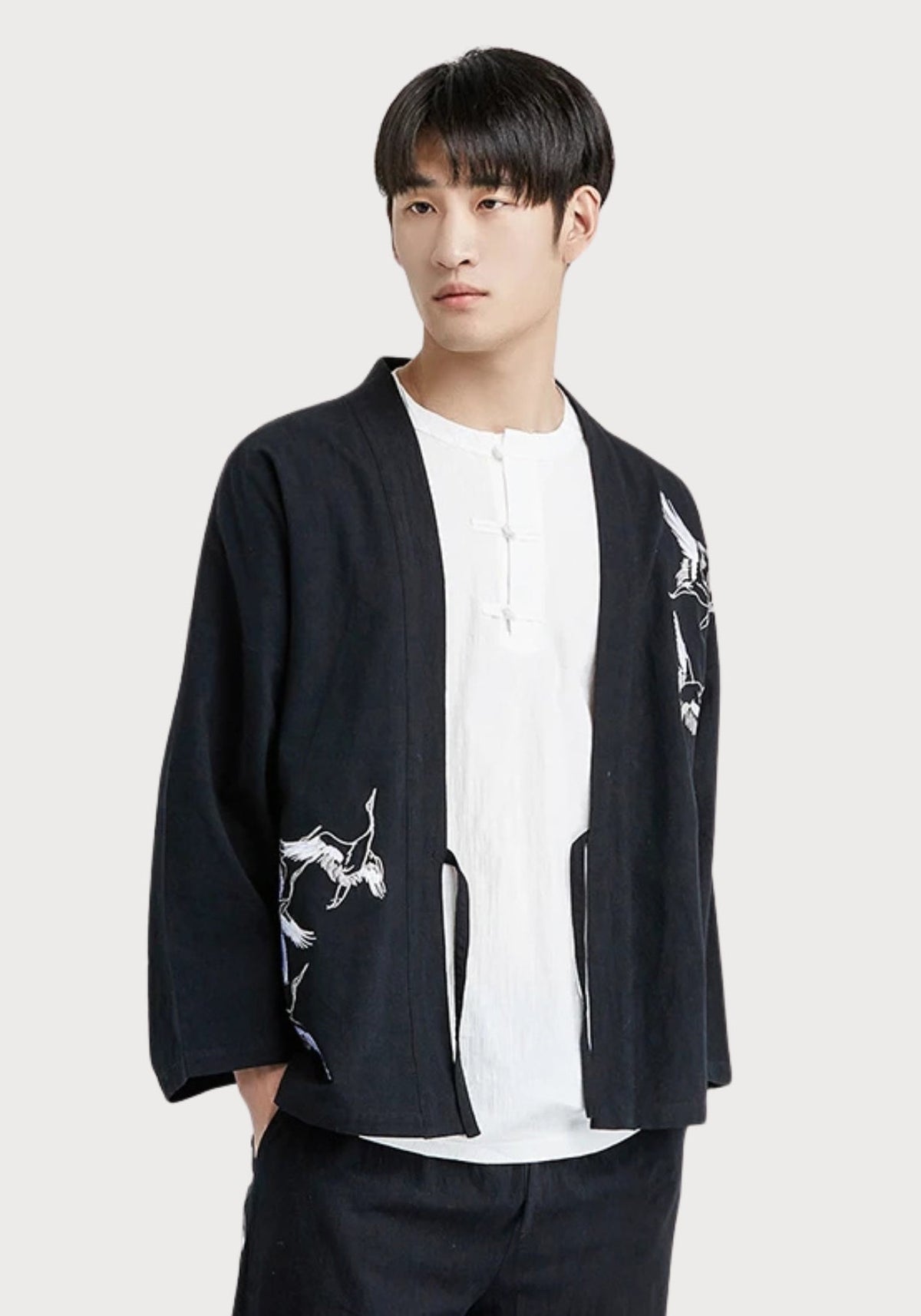 Veste kimono brodée | Avelin