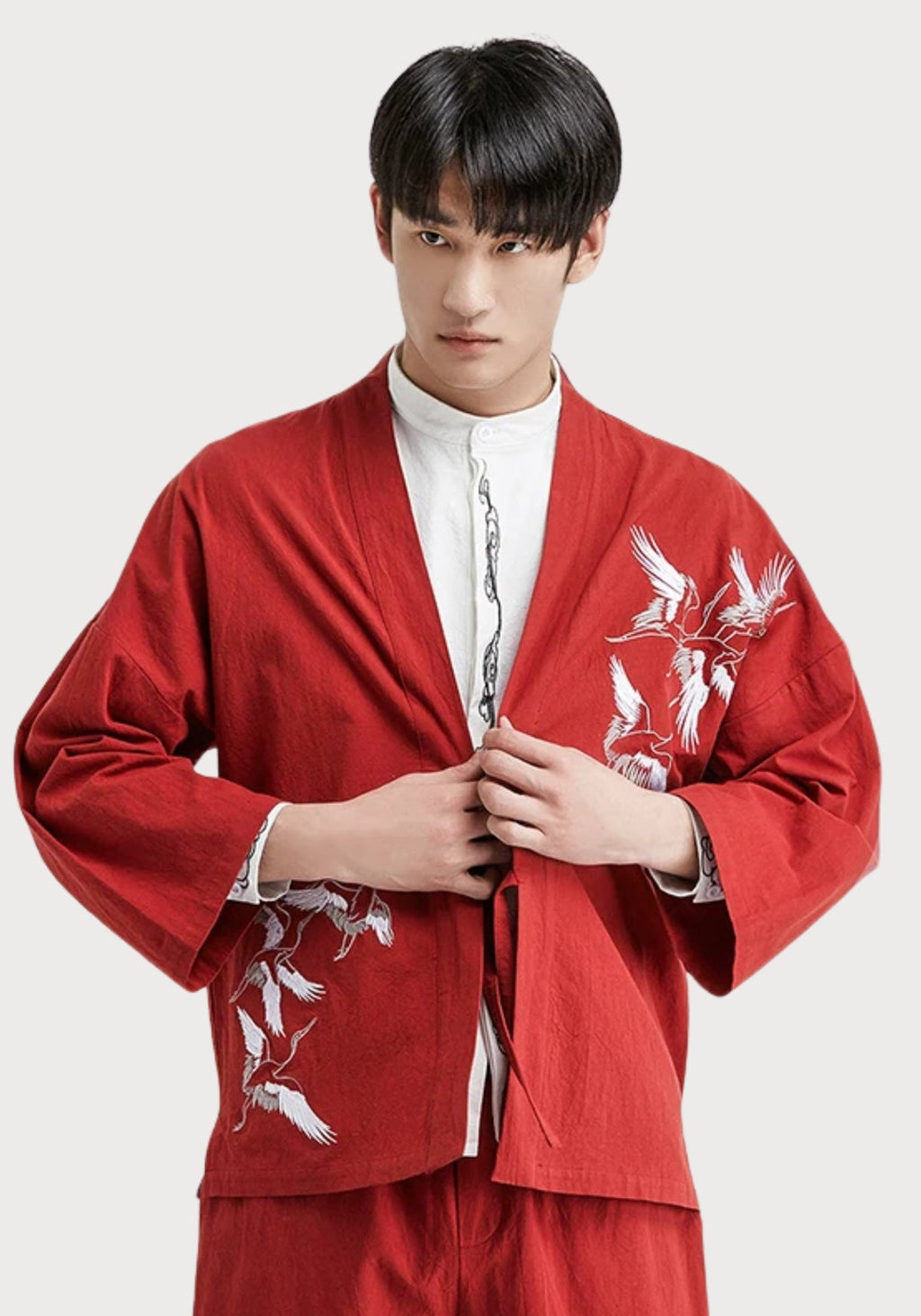 Veste kimono brodée | Avelin