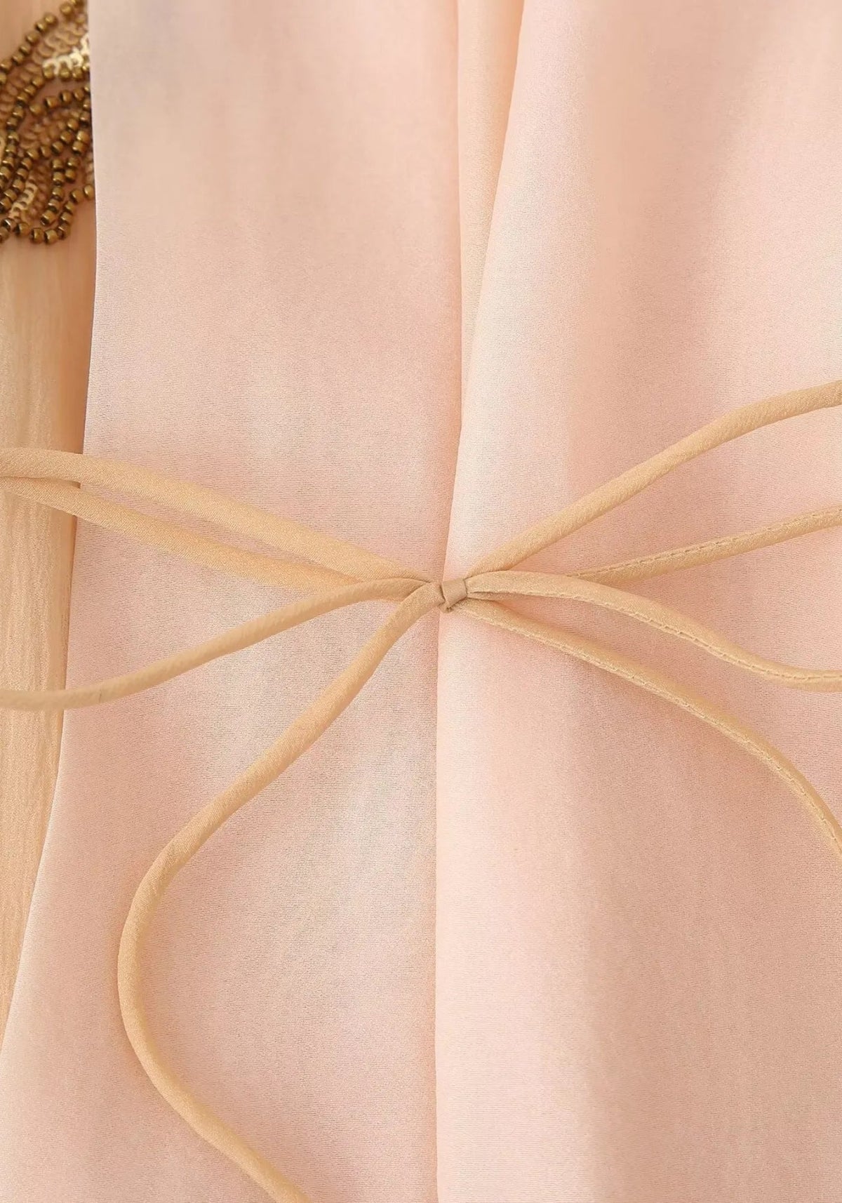 Veste kimono femme | Beige Brodée