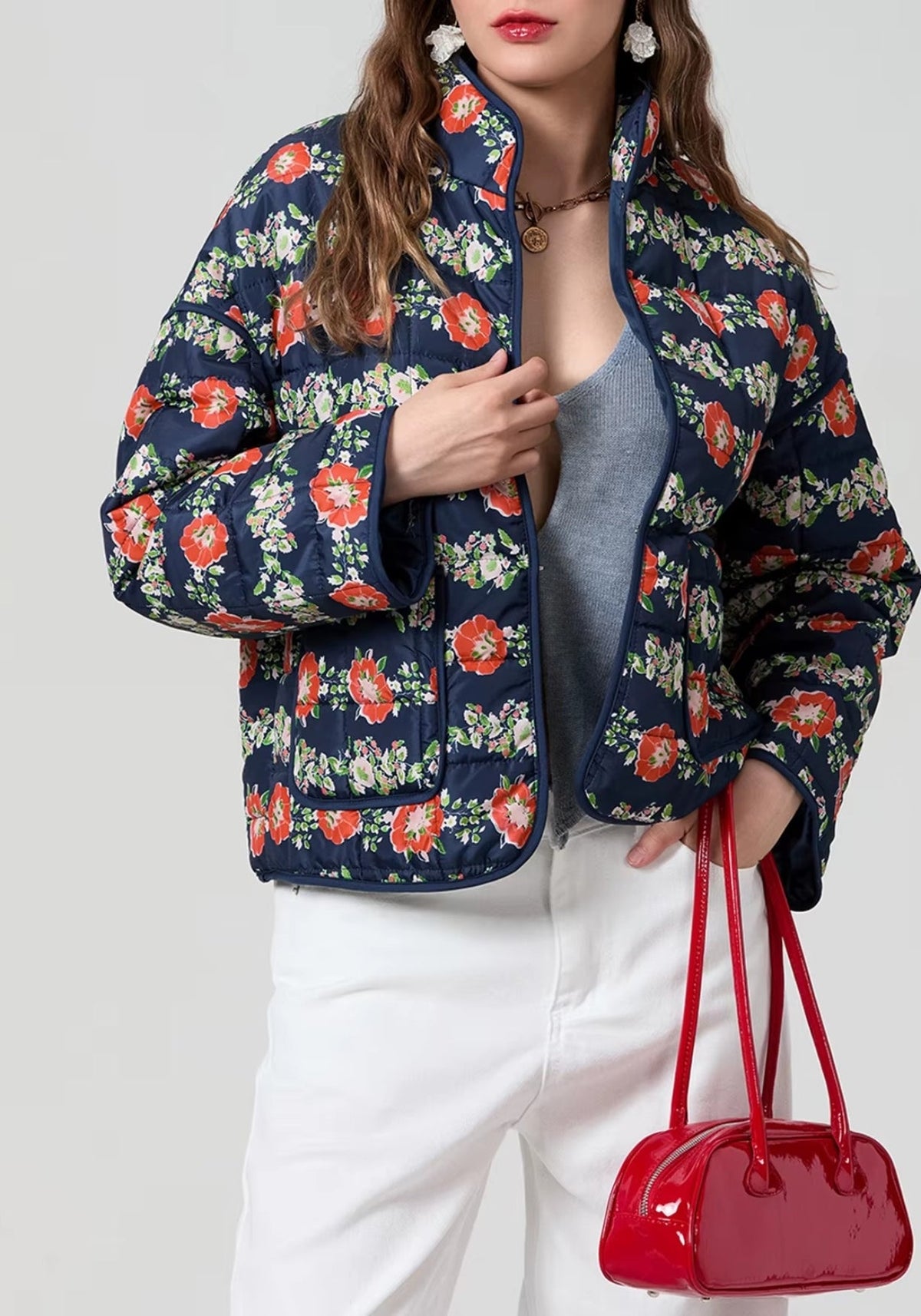 Veste kimono marine | Adèle