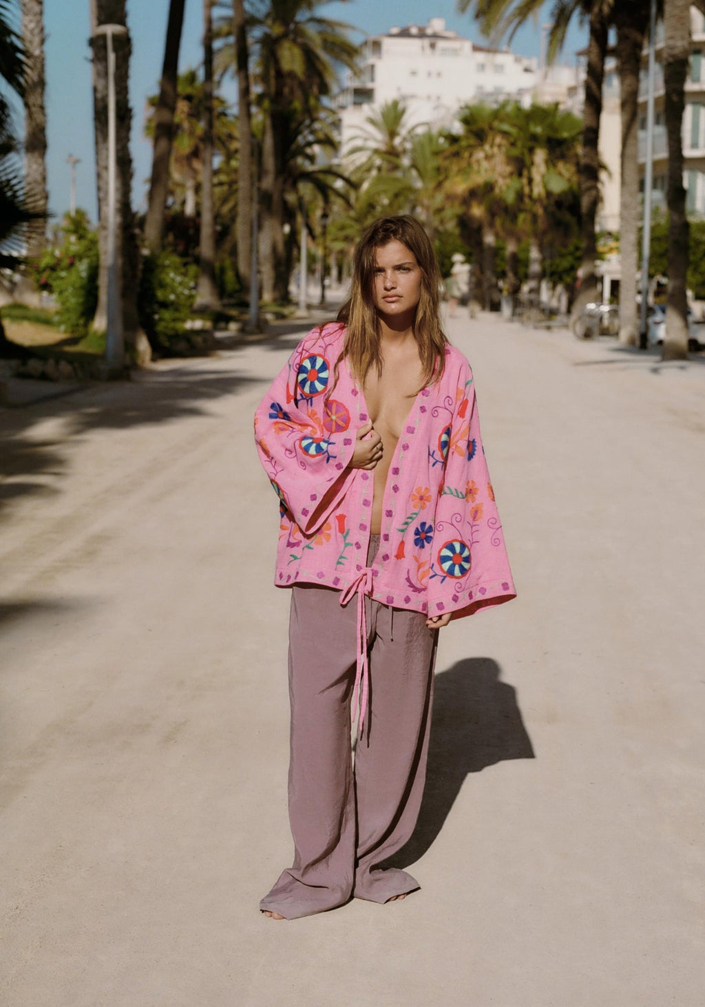 Veste kimono rose | Suzana