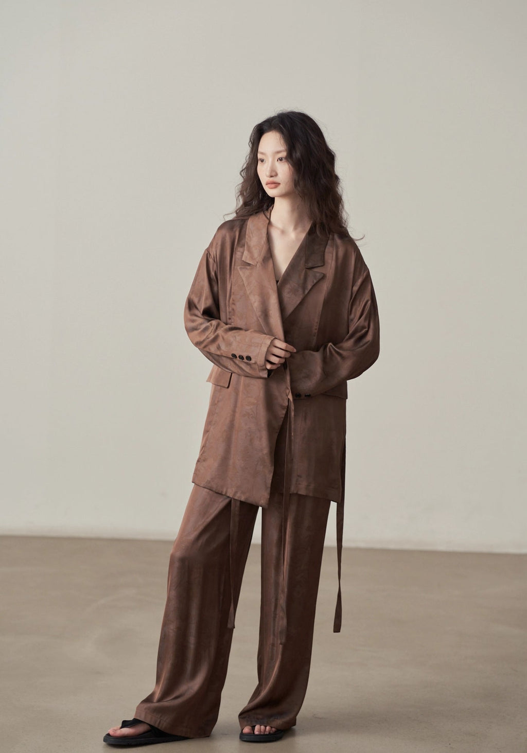 Veste kimono satinée | Hazuki