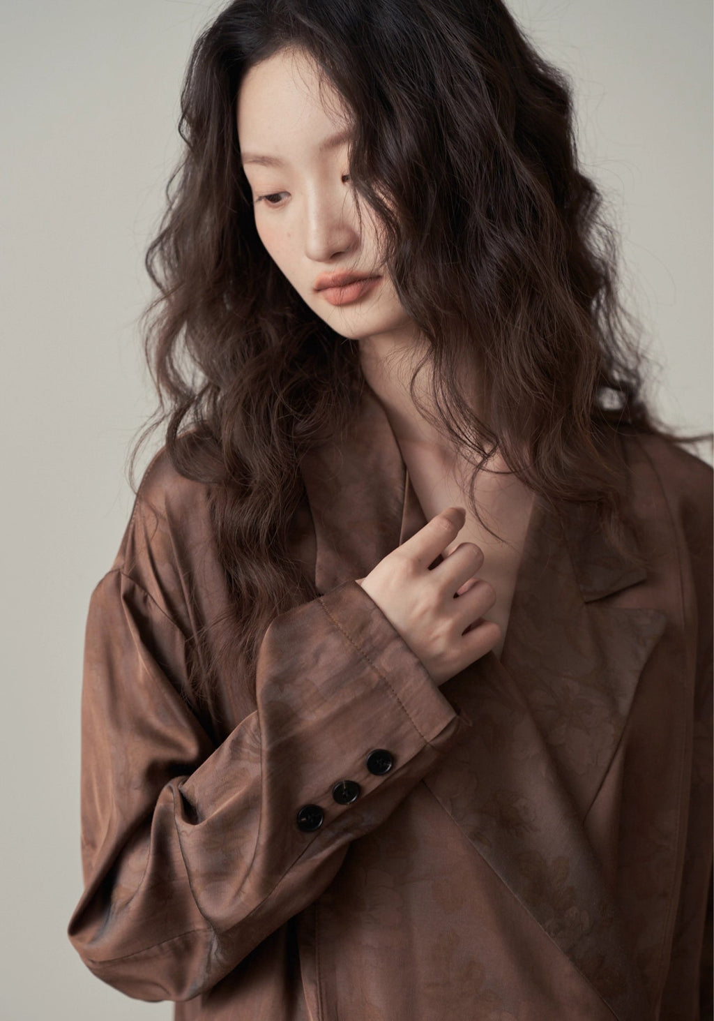 Veste kimono satinée | Hazuki